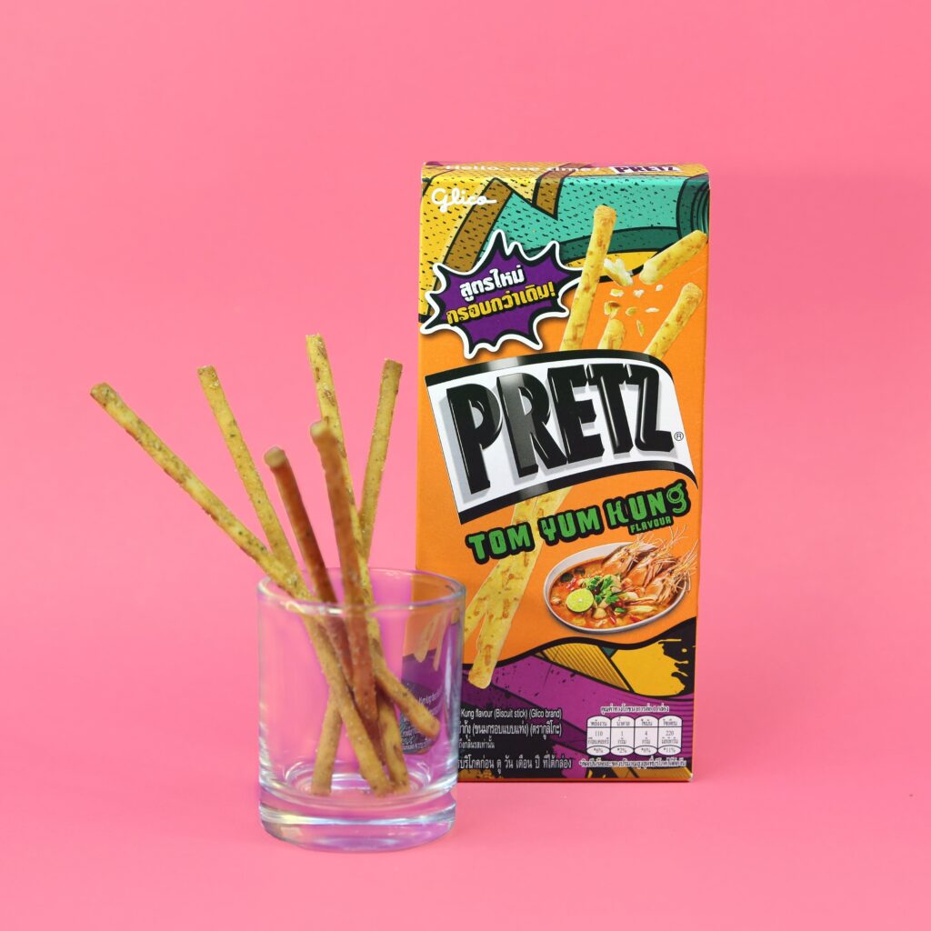 Tom Yum Kung flavored biscuit sticks