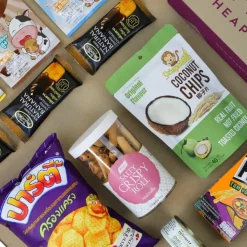 HEAP Thai snack subscription box includes over 10 items of sweet and savory snacks