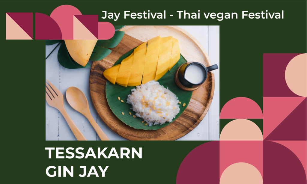 Vegetarian Jay festival involes eating only vegan food without any meat following the Chinese-influence in Thailand