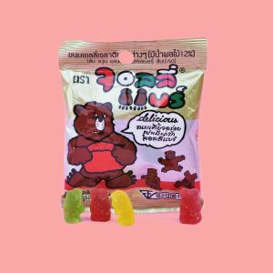 Jolly bear gummy candy. Thai candy