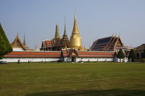 Grand palace in Bangkok situates the sacred emerald Buddha of Thailand