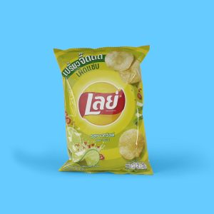 Lays sour twist flavor potato chips. The taste of Thai food with chili and lime