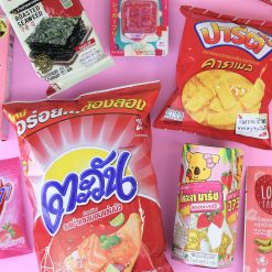 pink thai snacks