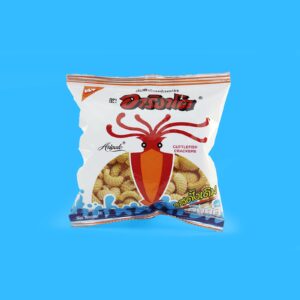 Squid Thai snack in a white package