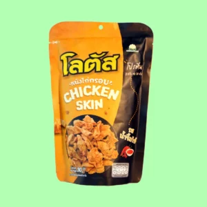 Sweet chili flavored chicken skin Thai snack